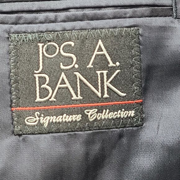 Jos A Bank Blazer Mens 41R Signature Collection Wool Gold Buttons Classic Suit - Picture 5 of 11